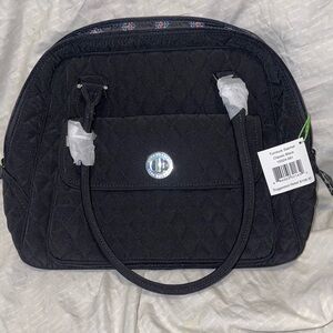 Vera Bradley Turnlock Satchel - NWT - Classic Black